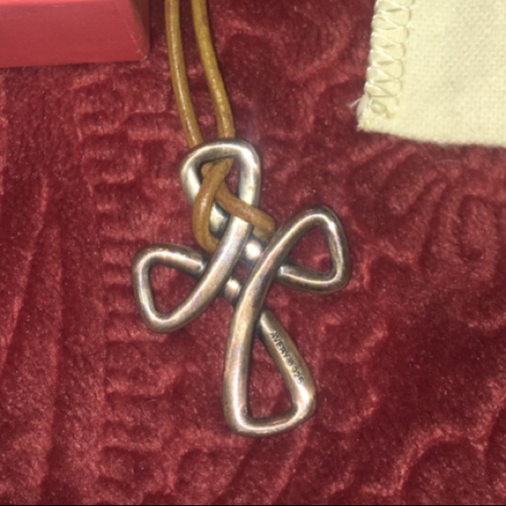 James Avery cross retired necklace